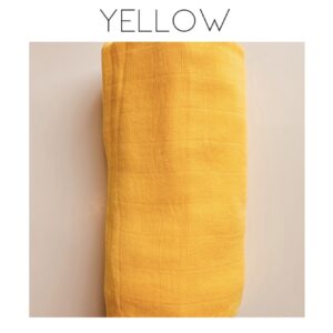 Muslin Blankets - Plain Yellow