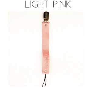 Leather Dummy Clips - Light Pink