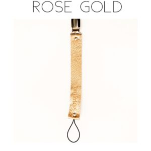 Leather Dummy Clips - Rose Gold
