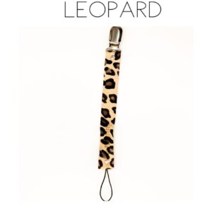 Leather Dummy Clips - Leopard Print