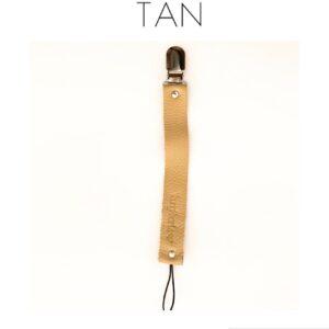Leather Dummy Clips - Tan