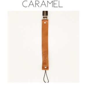 Leather Dummy Clips - Caramel