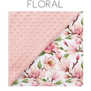 Minky Fleece Blanket - Floral