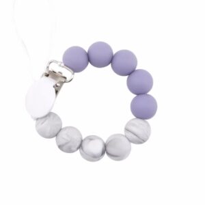 Silicone Dummy Clip - Purple Marble