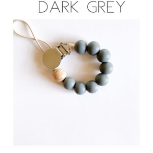 Silicone Dummy Clip - Dark Grey