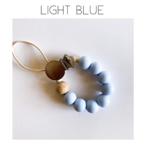 Silicone Dummy Clip - Light Blue