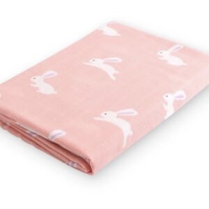Muslin Blankets - Pink Rabbit